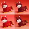 Red Crying Horse Plush Toy With Pp Cotton Filling For New Year Decor Gift For Men And Women