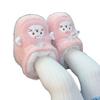 Winter Velvet-Lined Non-Slip Baby Shoes for Girls - Soft Sole, Warm Protection