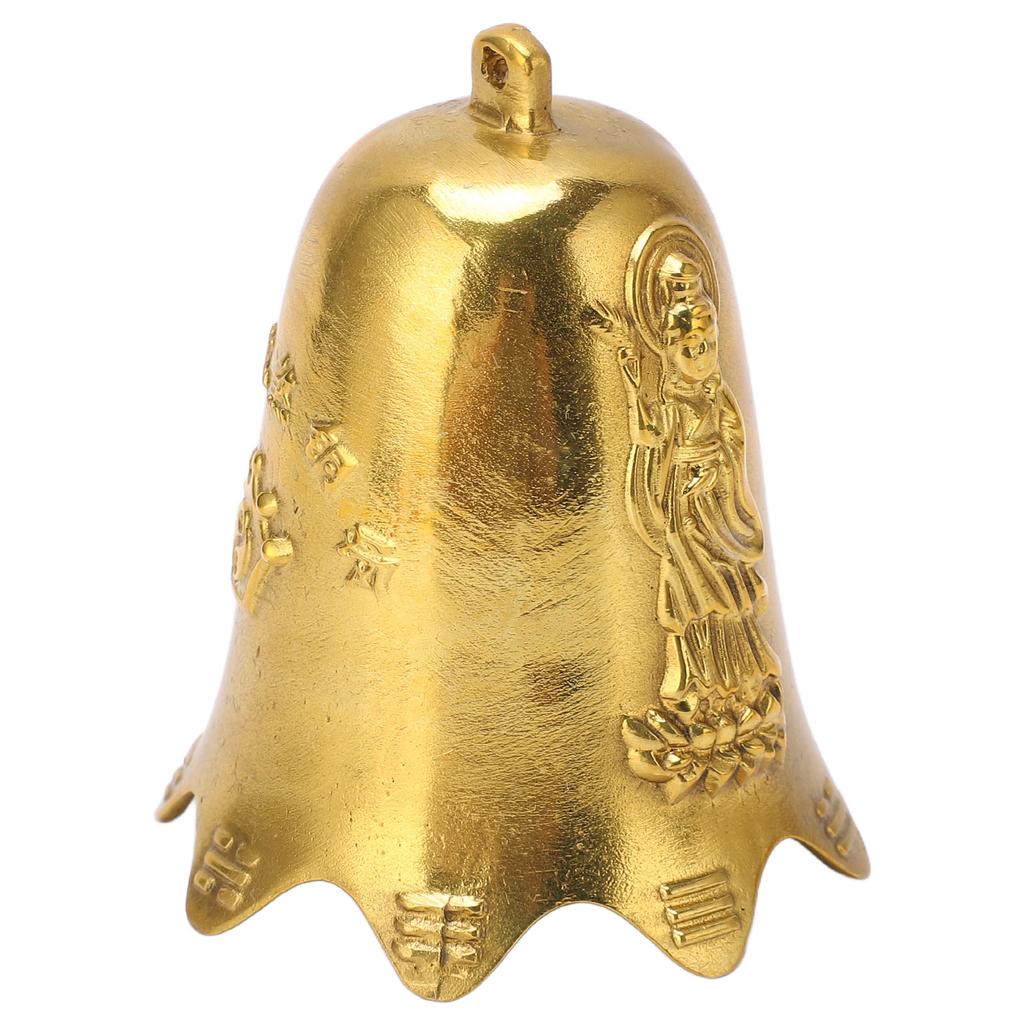 Hanging Bell Brass Material 6.5cm  Diameter 8cm Height Delightful Lucky Decorative Chinese Feng Shui