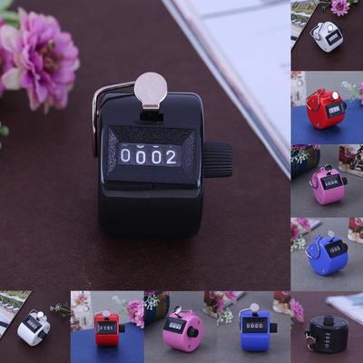 Universal 4 Digit Counters Anti-slip Rotary Portable Manual Pull Counter Digital Display Mechanical Pulling Counter Accessories