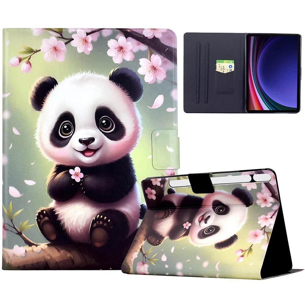 Capa com Suporte para Samsung Galaxy Tab S9/S9 FE Impressão de Padrões Capa de Couro para Tablet com Despertar/Adormecer Automático