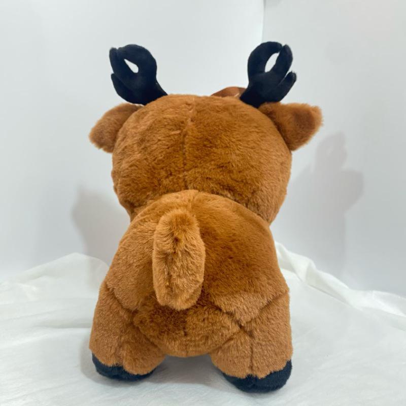 Peluche Alce 99 Notti Transfrontaliero - Carina Decorazione Animale Foresta di Natale