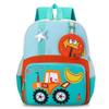 2025 Autumn Kids' Large Capacity Excavator Backpack: Lightweight, Cute Cartoon Schoolbag for Kindergarten