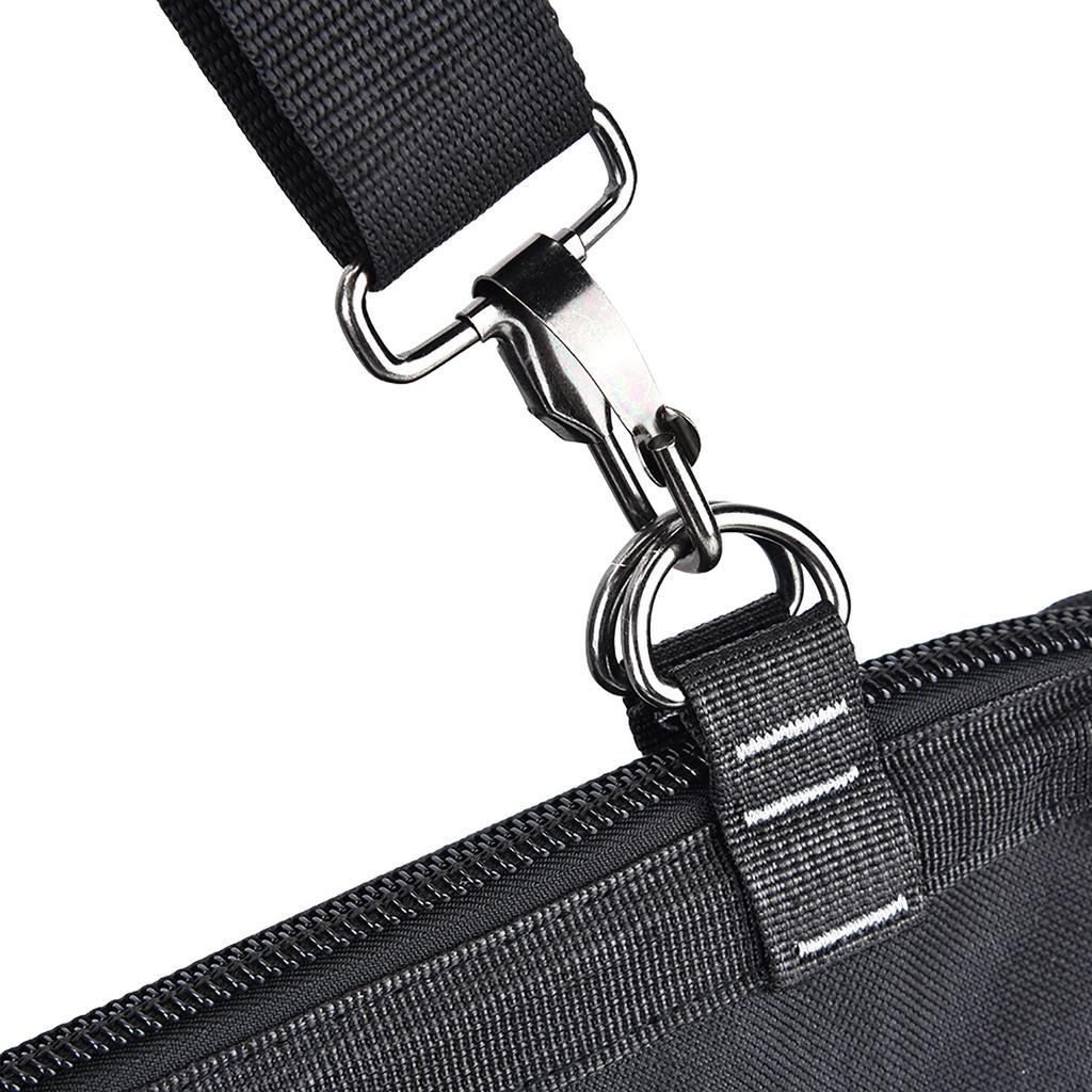 YILEQI 19in Oxford Cloth Tool Bag Gray WearResistant Hardware Storage Case with Shoulder Strap