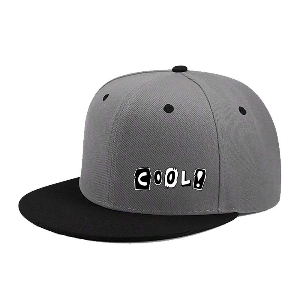 Best- Korean Hip-Hop Hat With English Print Baseball Cap For Men, Skateboard Flat Brim Hat, Korean Version Hat