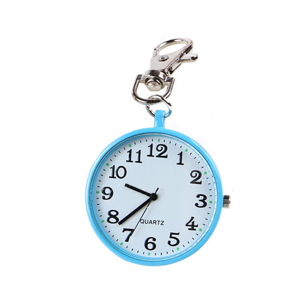TW Fashion Orologio da tasca portachiavi medico unisex con quadrante rotondo al quarzo analogico