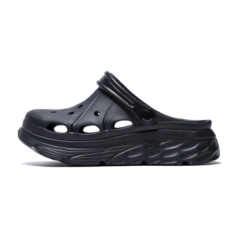 Women s 2024 Summer Bubble Hole Beach Shoes – Thick Sole, Two-Way Wear, White Closed-Toe Sandals