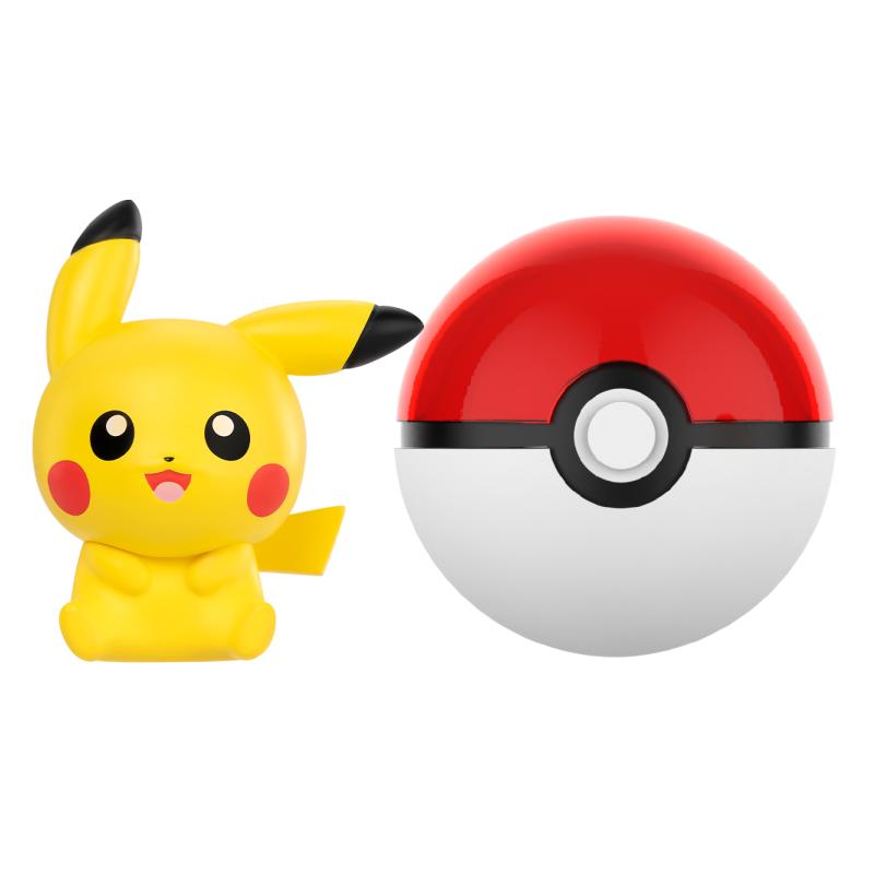 PokeBall Mini Doll Action Figures Pikachu Charmander Bulbasaur Genuine Model Ornament Children's Toy Gift