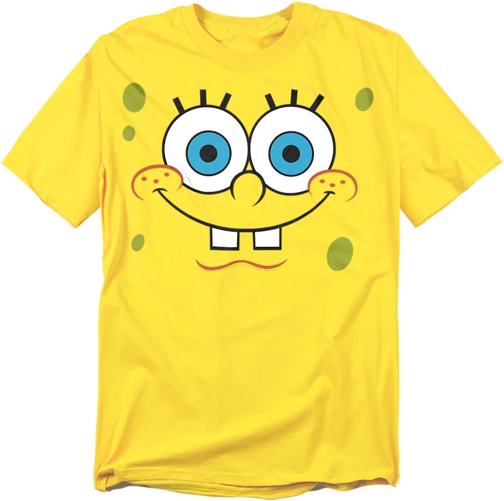 Popfunk Classic Spongebob Unisex Adult T Shirt Smiling Face Collection S