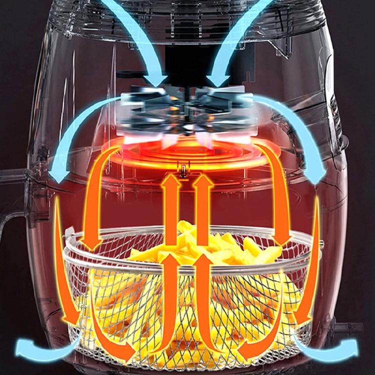 Professional Grade Air Fryers Mesh Insert Stainless Steel Basket With Handle For Fries and Chicken Wing