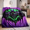 1pc Batman Flannel Throw Blanket - HD Printed Lightweight Soft Warm All-Season Blanket for Sofa, Bed, Travel, Camping 108