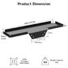 Screen Top Shelf for Electronics Space Efficient Metal Rack for Phones Routers and More Storage