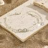 Trendy Alloy Layer Anklet for Women Waterproof Designs With Crystals Embellishments Vocation Accessory Outfits