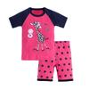 Girls' Pure Cotton Cartoon Pajamas - Spring/Summer 2025, Short Sleeve, European & American Style Baby Homewear.