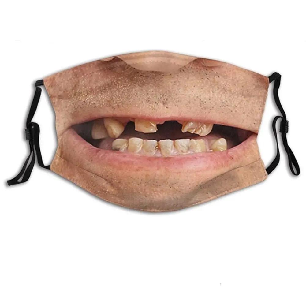 3D Three-dimensional Mask Personality Creative Social Funny Imitation Facial Expression Dance Cotton Printed Mask