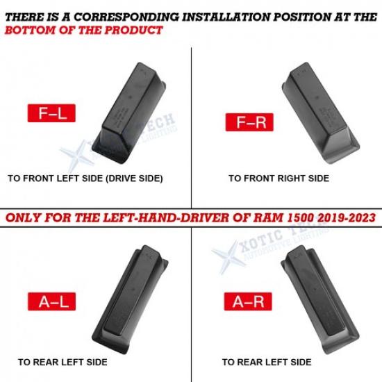 Side Door Handle Armrest Storage Organizer Accessories For Dodge RAM 1500 +