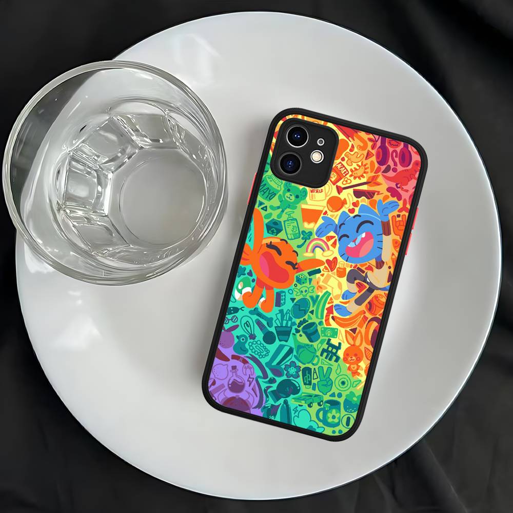 The A-Amazing W-World Of G-Gumball Phone Case For iPhone 13 12 X XS MAX Pro Max 16 15 11 14 Pro Max Shockproof Matte Cover