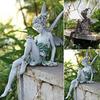 Flower Fairy Statue Decoration Outdoor CHILDREN'S Garden Courtyard Lawn Resin Decorative Sculpture Home Garden Decor