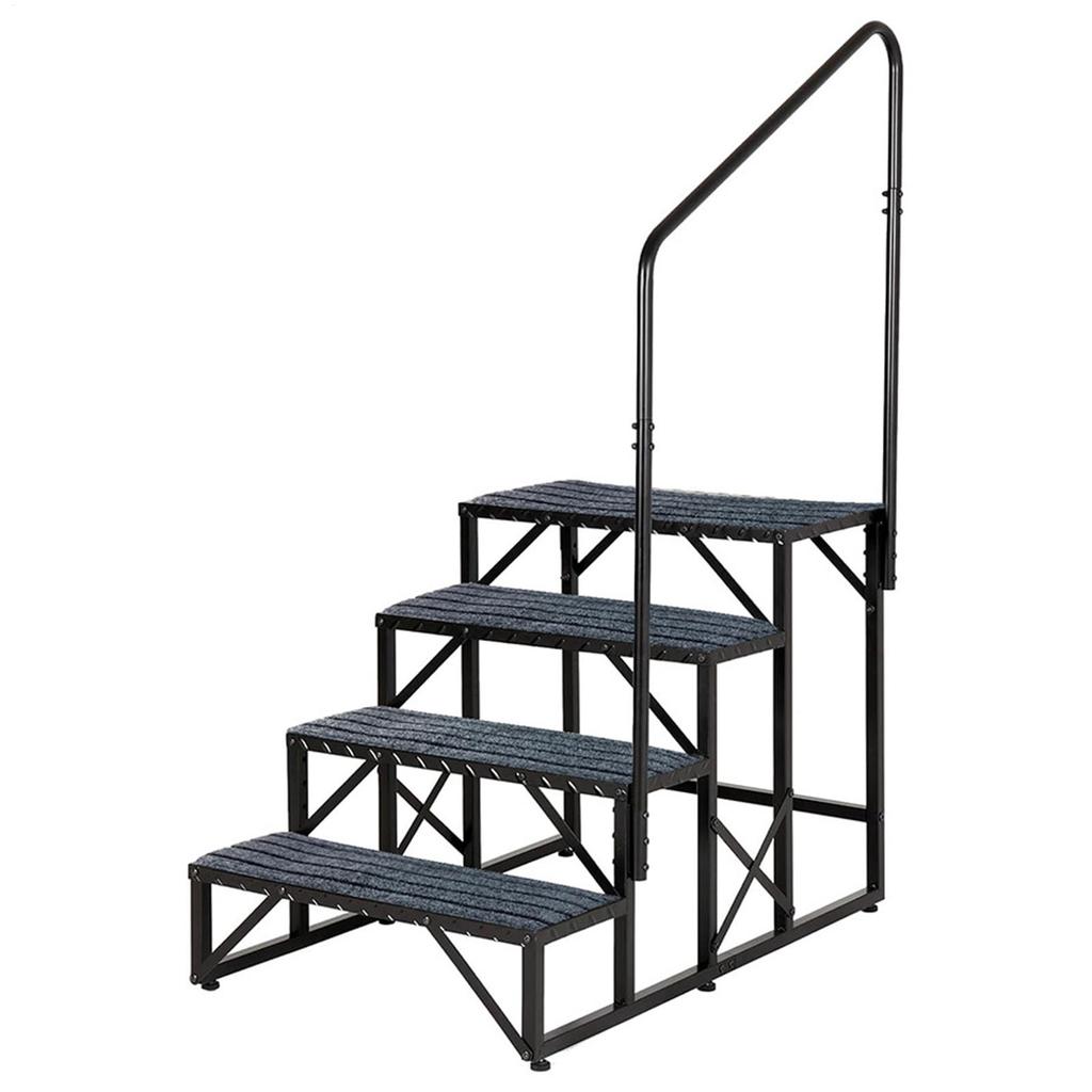 RV Step Cover 3 Pieces Outside RV Stair Carpet Weatherproof Non-Slip Rug For Winter Outdoor Deck Campers Trailers Travel Inside