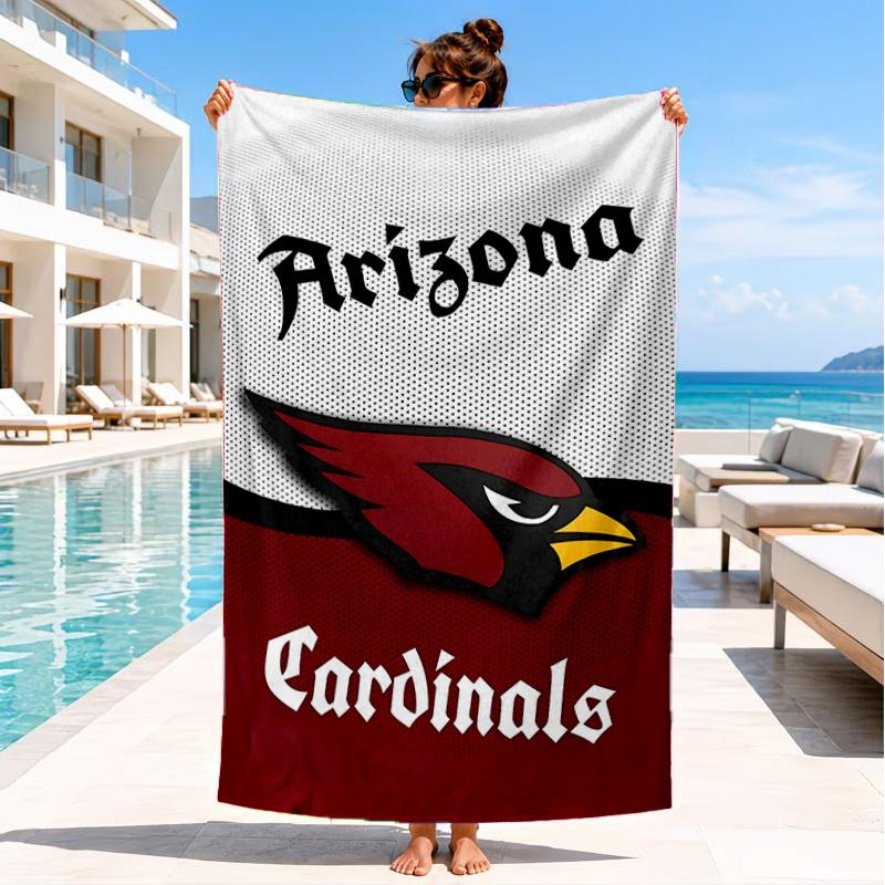Cardinals Team Spirit Beach Towel, Quick-drying, Easy to Care for, Suitable for Both Fitness and Beach Vacations,Sports Essential