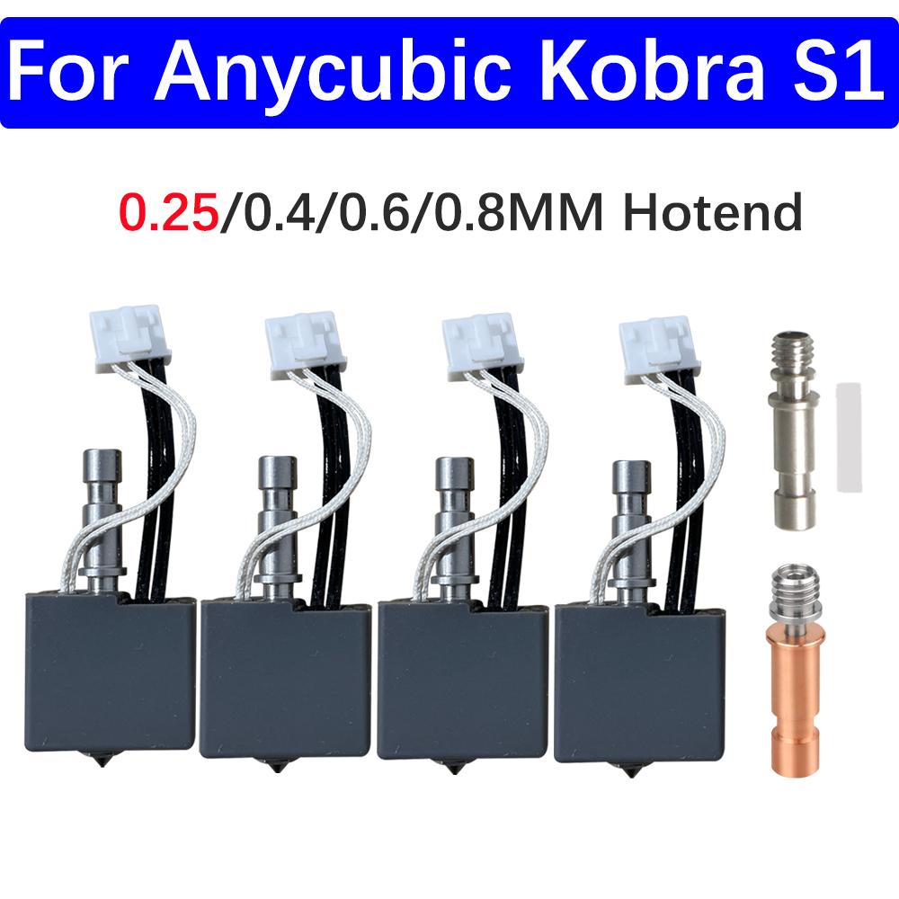 For Anycubic Kobra S1 Hotend Kobra S1 Combo Hot End Kit for Anycubic Kobra S1 Nozzle Print Head S1C 3d Printer Accessories