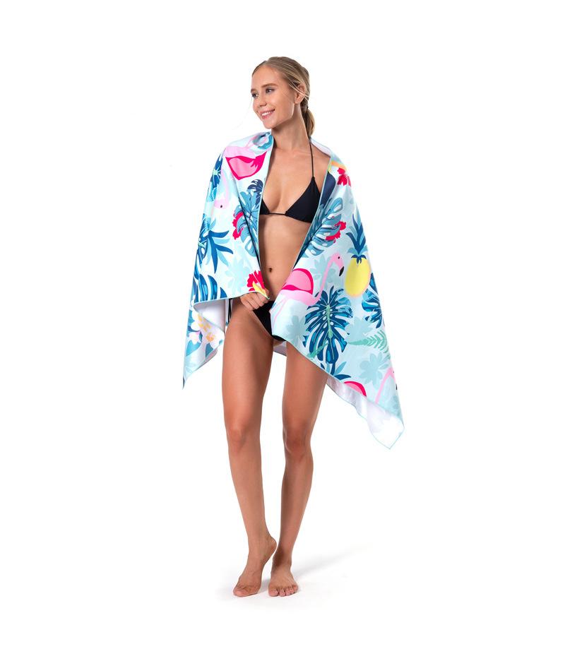 Printed Beach Towel Full Version Printed Pattern Digital Printing Quick-drying Absorbent Beach Towel Swimming Bath Towel