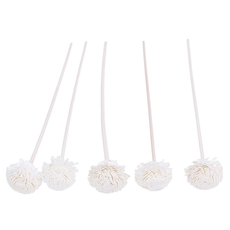 5Pcs Flower Rattan Reeds Fragrance Diffuser Non-Fire Replacement Refill Sticks