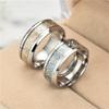 Fashion Luminous Dragon Ring Retro Stainless Steel Fluorescent Ring Plus Size Couple Jewelry For Men