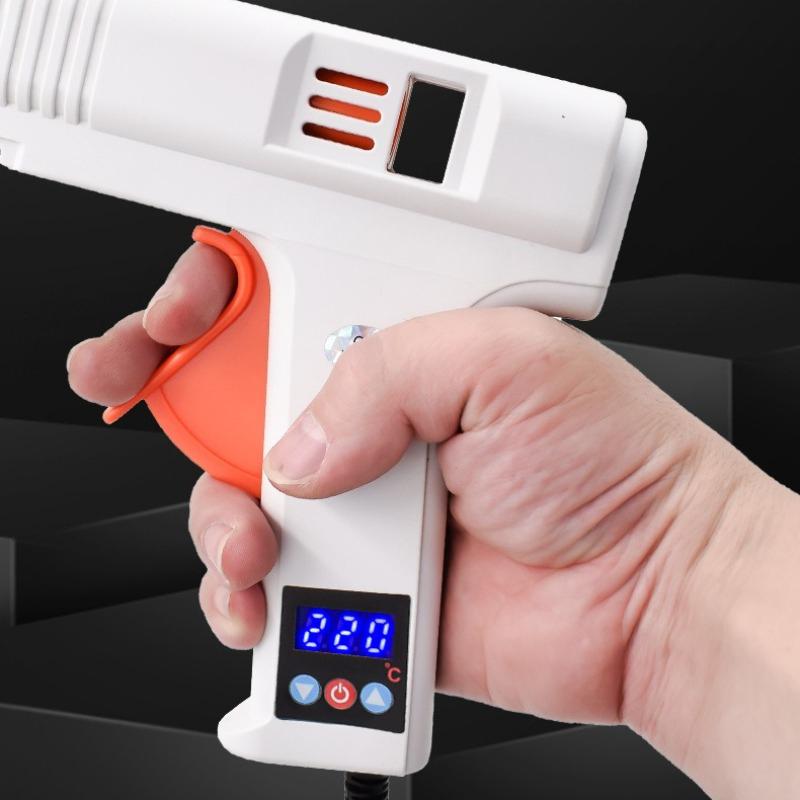 120W Digital Display Hot Melt Adhesive Gun Adhesive Tool for Waterproofing and Leak Repair Hot Melt Seam Repair Adhesive Guns Used 11mm Rubber Rod