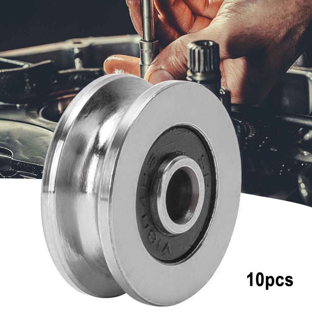 10 Stück TV0418 4*18*8mm V-Nut Spurrollenlager Führungsschienenlager