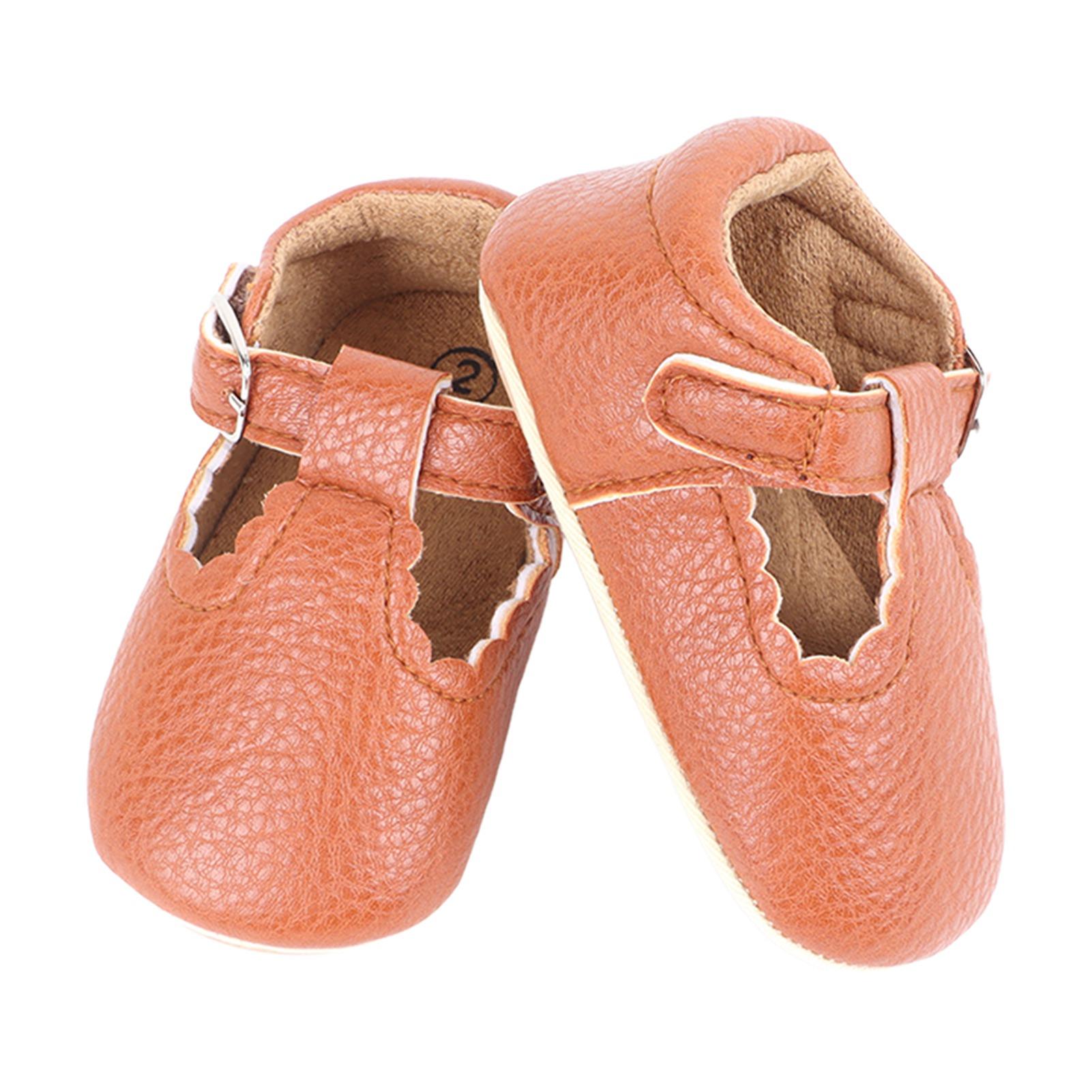 

Baby Walking Shoes Comfortable Soft Sole Footwear Slipless Leisure Walking Shoes for Todders Infants Brown 12cm 4.7in