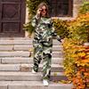 Women's Casual Round Neck Loose Fit Printed Sweatshirt and Pants Set for Everyday Wear