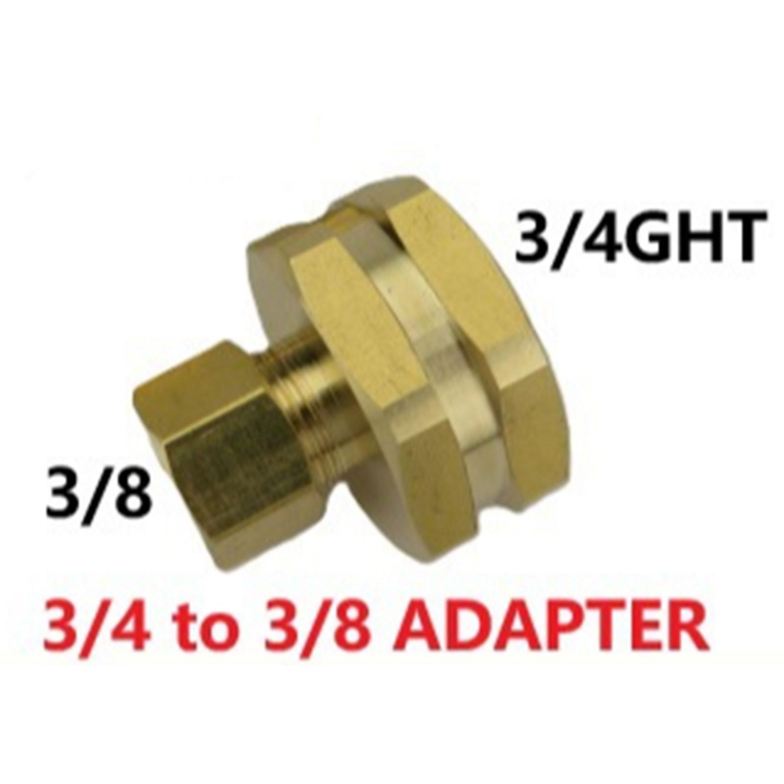 

2pcs Brass Adapter 3/4 Female To 1/4inch Compression Garden Hose Brass Adapter Watering Connector Clamp Accessories