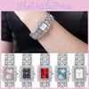 Elegant Roman Style Women's Watch With Sparkling Accents And Alloy Band