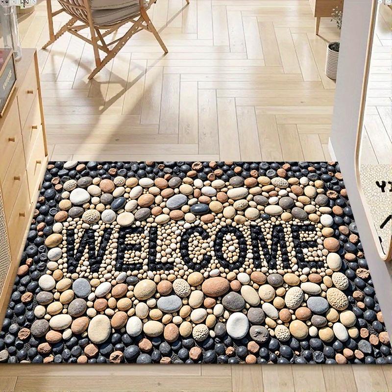 Non-Slip Welcome Doormat, Indoor/Outdoor Front Door Mat Perfect for Home, Office, Hotel Entrances, Welcome Mat for Front Door