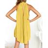 Chic Womens Holiday Irregular Ladies Summer Beach Sleeveless Party Dress For Effortless Style And Comfort