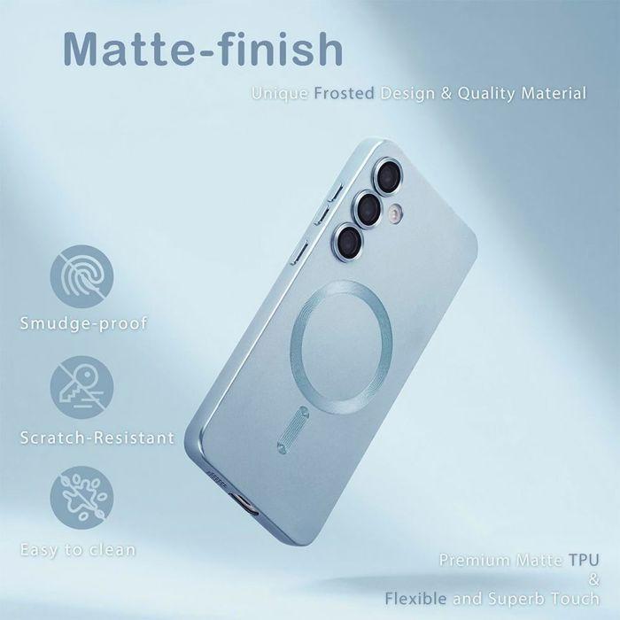 Coque de Protection - BOOLING - Samsung Galaxy A17 5G/4G - TPU avec Cercle Magnétique Bleu - 2 Vitres