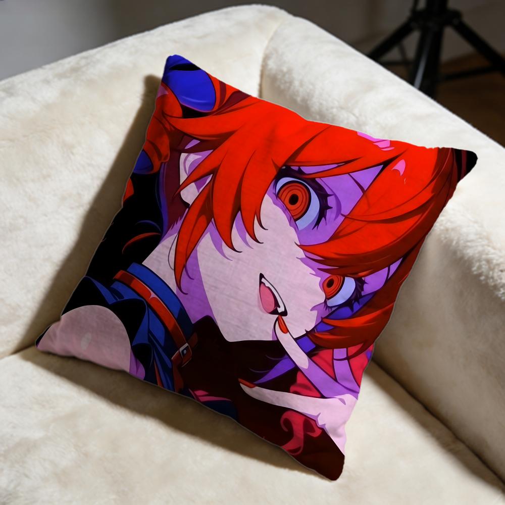 Fashion KKasane Teto iou Cushion Cover Soft Decorative Pillow Case Suitable for Bedroom Sofa Car Travel Use
