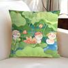 Cute Cat Cushion Cover Printed Decorative Cushion Dakimakura Cover 45x45 50x50 For Home Room Sofa Pillowcase