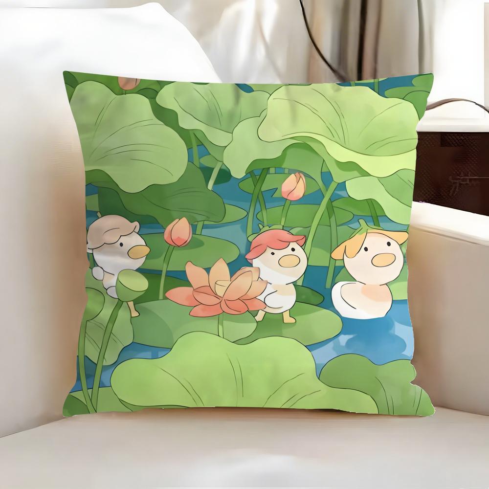 Cute Cat Cushion Cover Printed Decorative Cushion Dakimakura Cover 45x45 50x50 For Home Room Sofa Pillowcase