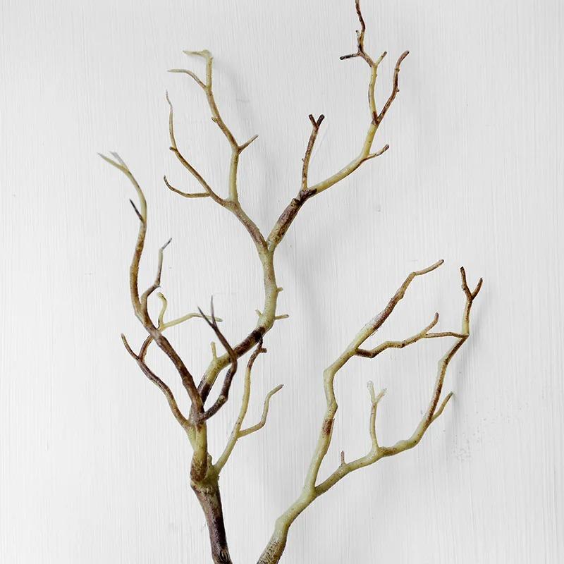 

35cm Coral Branches Artificial Fake Plastic Plant for Home Room Decor Christmas Tree Decoration DIY Craft Flower Accessories 1Pcs коричневый