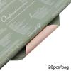 20 Pcs Flower Wrapping Paper, Waterproof Florist Bouquet Paper, Diy Crafts
