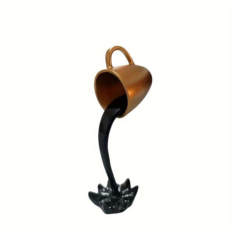 1 ud. Decoración Creativa de Taza de Café Flotante Invertida de Resina - Adecuado para Efecto de Desbordamiento de Agua