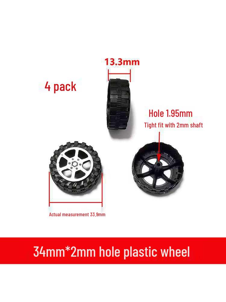 DIY Plastic Toy Wheels - Available in Sizes 22/26/30/32/34/37/42