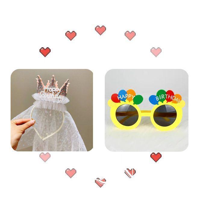 Kids' Princess Lace Crown Veil Party Hat - Fairy Birthday Photo Prop