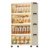 Stackable Flip-Top Clothes Cabinet with Wheels - Large Folding Storage Box with No Assembly Required