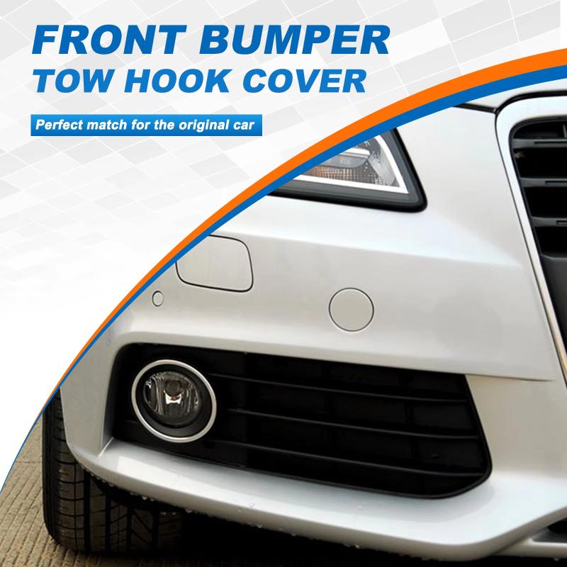Front Bumper Tow Hook Cover Fit for  A4 B8 Black Durable ABS Exact Match Car Exterior Maintenance Accessory