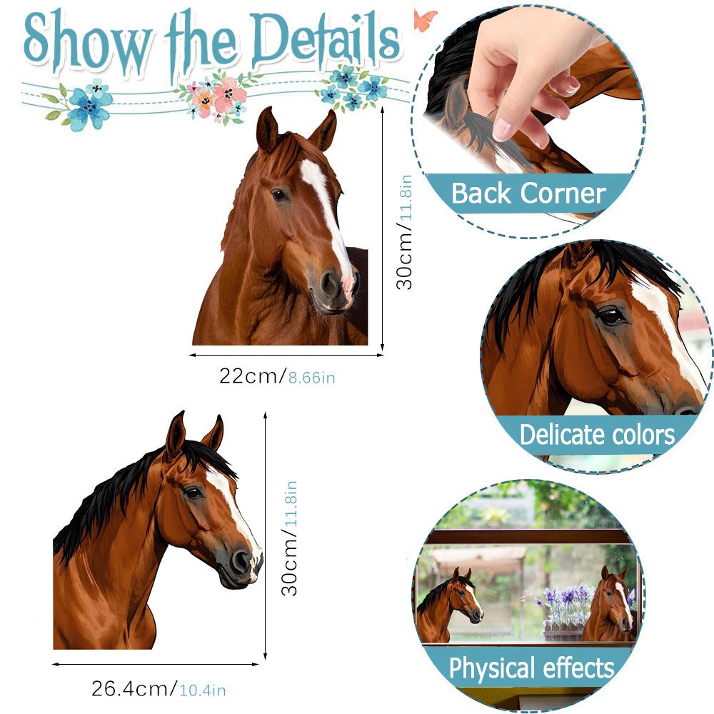 Cat Anti-Collision Window Clings Animal Decals to Prevent People and Bird Strikes on Window Glass Cling Door Decals Decor