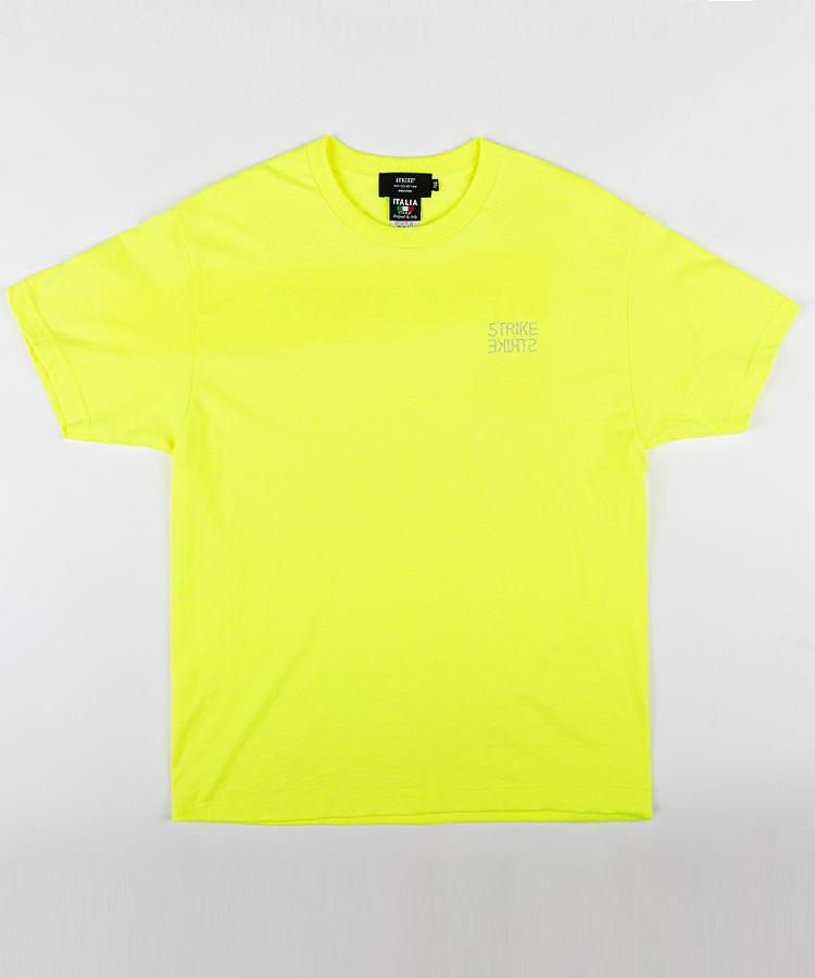Seuteulaikeu Reversible Small Logo T-Shirt (Neon Green)