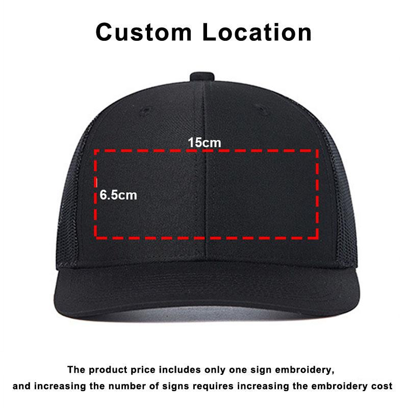 Custom Embroidery Logo Baseball Cap Summer Breakable Net Blank Truck Caps Men's Women Text Letter Richardson Hats Custom Logo